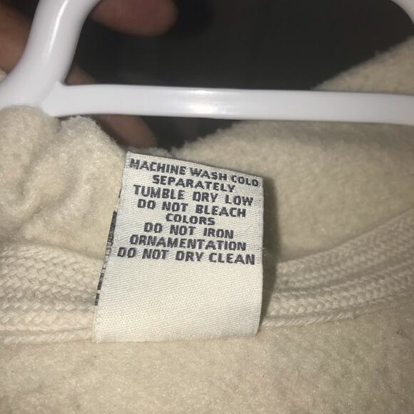 RAINFOREST CAFE Vintage Hoodie Sweatshirt Men’s Medium White - Picture 8 of 9